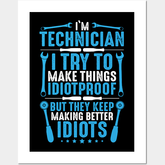 In-House Technician Company Technician Gift Wall Art by Krautshirts